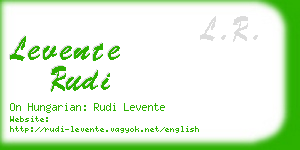 levente rudi business card